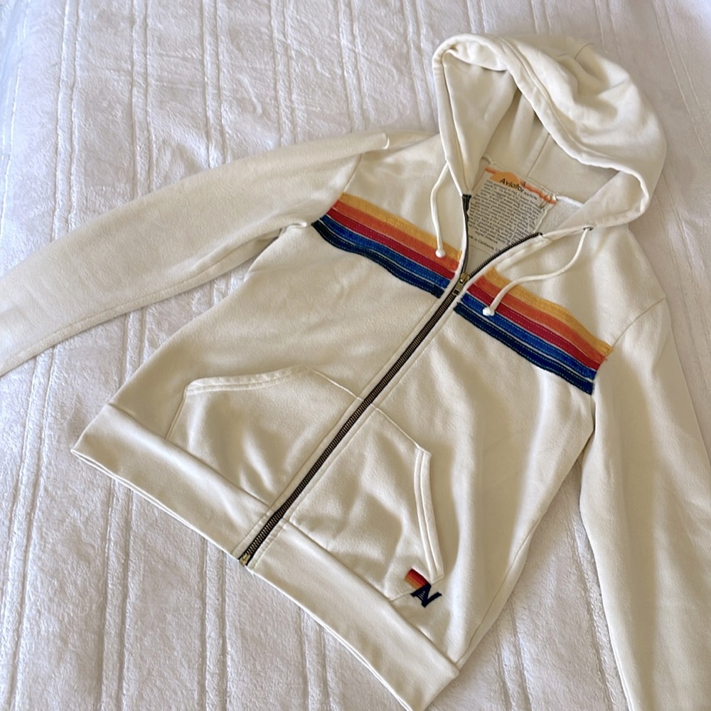 Aviator Nation Small Zip Up Hoodie